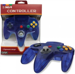 Nintendo 64 (N64) Controller Unofficial Cirka Transparent Blue [Loose Game/System/Item]